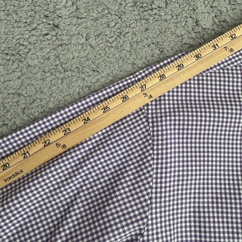 Ralph Lauren Polo Men's XXL Classic Fit Button Down Long Sleeve Purple And White - Picture 10 of 13